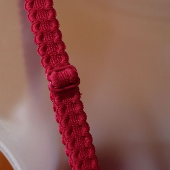 Gillian & O'Malley Red Lace Corset & Thong Set 38 C / Medium Lingerie Set - Picture 10 of 14